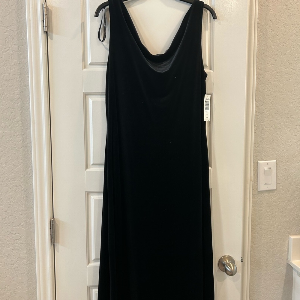 Jeffrey and Dara Black Velvet Dress